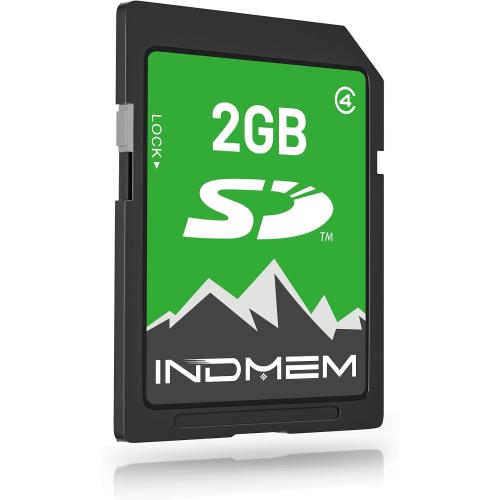 INDMEM 2GB SD Card, 2GB Class 4 Flash Memory Card 2G SLC Standard Secure Digital Cards for Old Digital Camera and Trail Camera(1Pack)