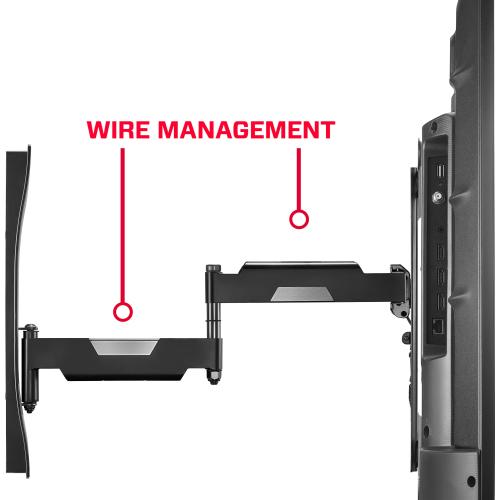 Rocketfish™ - Full-Motion TV Wall Mount for Most 40 - 75 TVs - Black