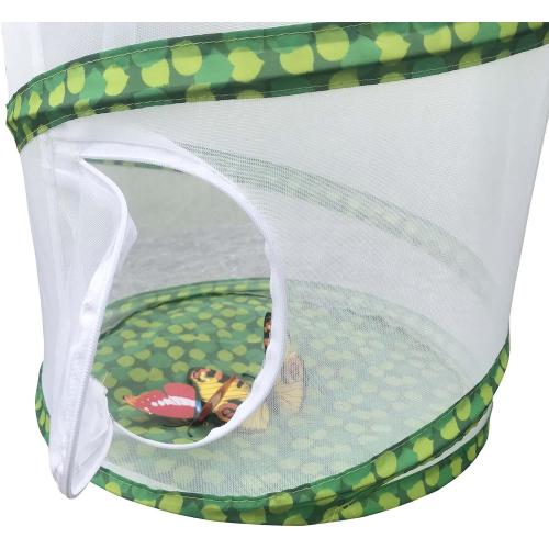 Butterfly and Insect Garden Habitat Mesh Cage Collapsible Design, Bug Terrarium Pop Up 12 x 14 Tall