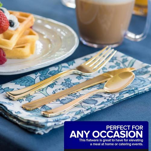 Gold Plastic Silverware