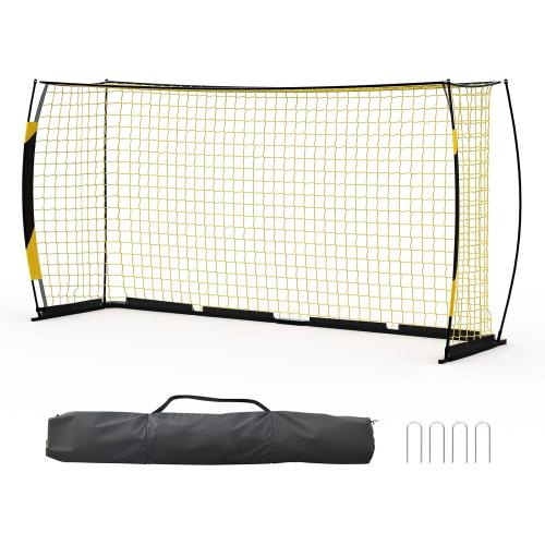 Garvee Soccer Goals for Backyard, 12x6 FT Soccer Net, Soccer Training Equipment Quick Setup, Portable Net Collapsible Metal Base for Indoor Outdoor Use with Carry Bag