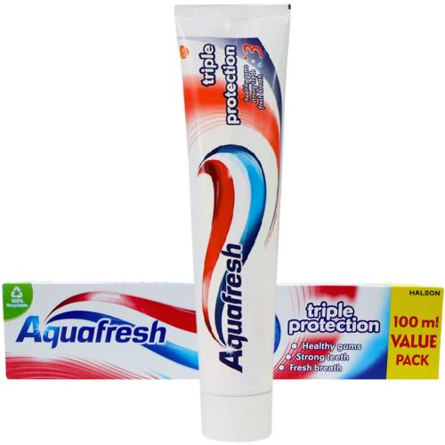 3 Pack Aquafresh - Triple Protection - Unisex, 100 Ml