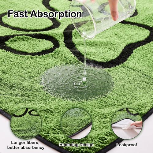 Qeils Reusable Dog Pee Pads, Washable Puppy Pads, Leak-Proof 18x24 2 Pack