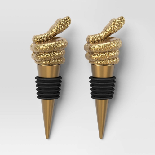 2pk Snake Wine Stopper - Threshold™