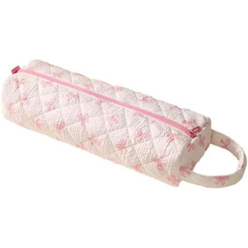 Bow Hair Tools Bag, Styling Tool Organizer for Travel Pink