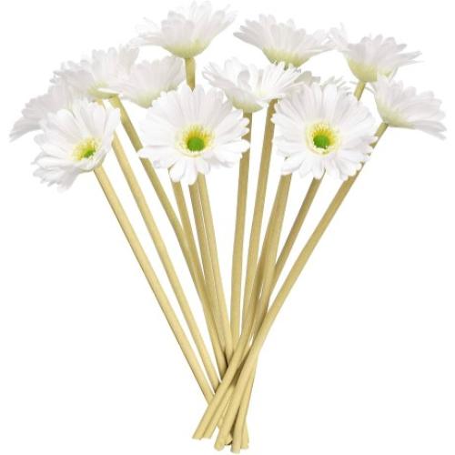 15 Pcs Artificial Gerbera Daisies Flowers Fake Daisy Real Touch