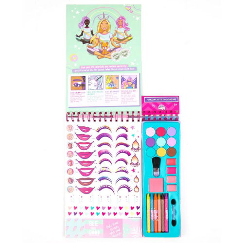 Barbie Makeup Magazine Set, 63 Piece - Multi