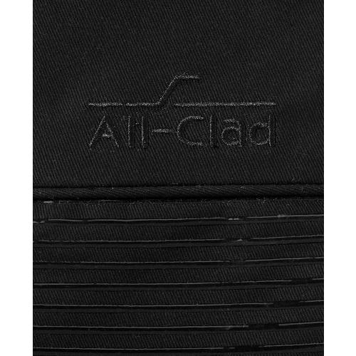 All-Clad Silicone Oven Mitts: Heat Resistant up to 500 Degrees - 100% Cotton & Silicone, 14x7 Oven Mitt for Kitchen and Barbecue, 2-Pack, Black