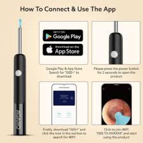 AGARO Regal Ear Endoscope Cleaner/Earwax Removal Tool Kit ...