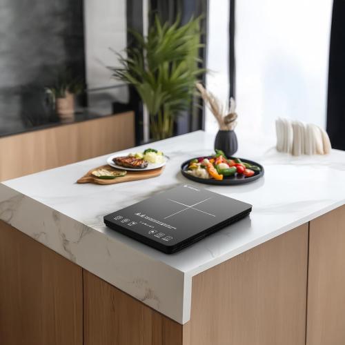 AMZCHEF Portable Induction Cooktop, 20 Temperature & Power Levels, 1800W