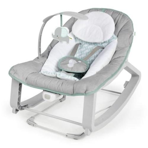 Ingenuity Keep Cozy 3-in-1 Vibrating Infant & Toddler Baby Bouncer and Rocker Chair, Multicolor