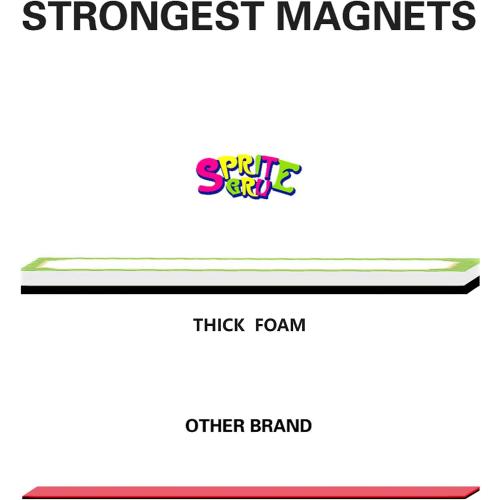Big Magnetic Dry Erase Labels Name Plates White Board 32 Labels 8 Colors,5.5 x2