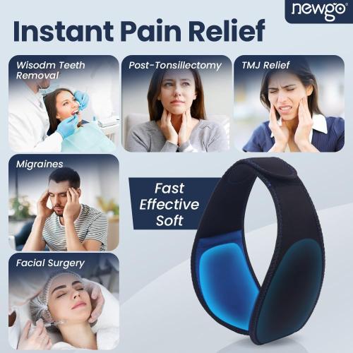 NEWGO Wisdom Teeth Ice Pack Head Wrap for Face, Jaw Toothache, FSA Eligible