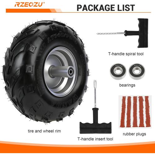145/70-6 Tires Mini Bike Front Wheel Rims and Tire for CT100U GMB100