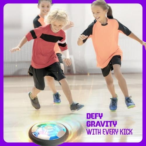 Hover Soccer Ball for Kids - Boy Birthday Gifts - Indoor Toy Games Gift for Boys Age 6, 7, 8, 9, 10, 11, 12 Year Old - Light-Up Toys Game for Kid - 6-8, 8-12 - Gifts for 8 Year Old Boy