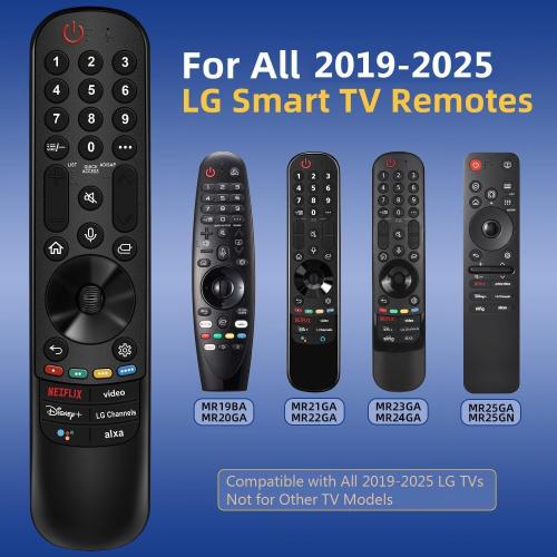 Replacement for LG TV Remote, for All 2019-2025 LG Remote Control for Smart TVs with Voice and Pointer Function, for LG Magic Remote. 1-Year Warranty.