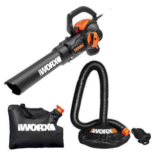 70 MPH 620 CFM 12 Amp Electric Leaf Blower Mulcher and Vacuum