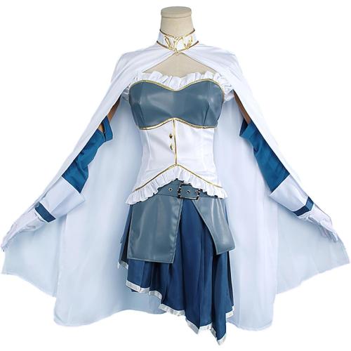 CandyTune Sayaka Miki Cosplay Women Blue Suit Costume Full Set Halloween Medium/Large