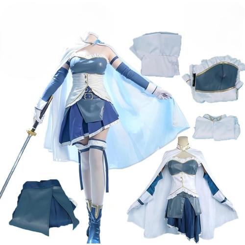 CandyTune Sayaka Miki Cosplay Women Blue Suit Costume Full Set Halloween Medium/Large