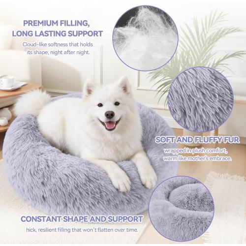 Cat Beds for Indoor Cats, Washable 20 Donut Pet Bed for Small Dogs