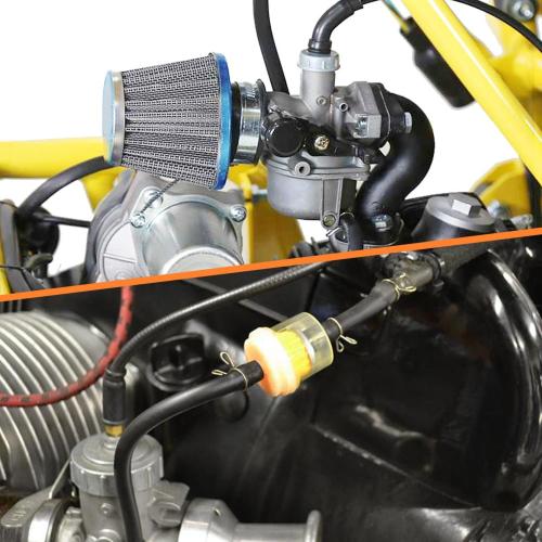 HOLATO PZ19 Carburetor Carb Air Filter Throttle Handle Grips Cable for 50cc 70cc 90cc 110cc 125cc Tao Tao GK110 Baja SSR Apollo Coolster Chinese Four Wheeler ATV Go Kart CRF50 XL70 Dirt Pit Bike Black