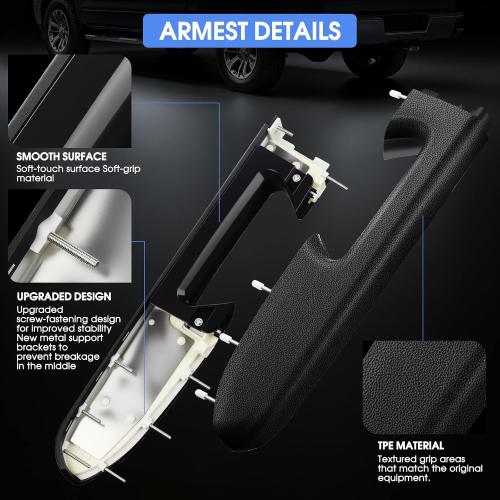 22818465 Driver Side Door Armrest Repair Kit Fit for Chey Silverado 10-14
