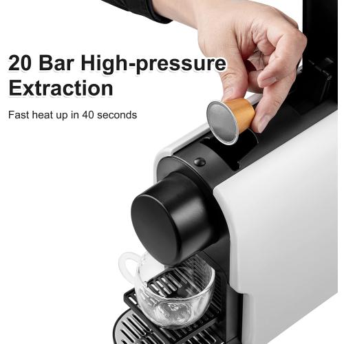beanglass Mini Espresso Machine Compatible with Nespresso OriginalLine Pods