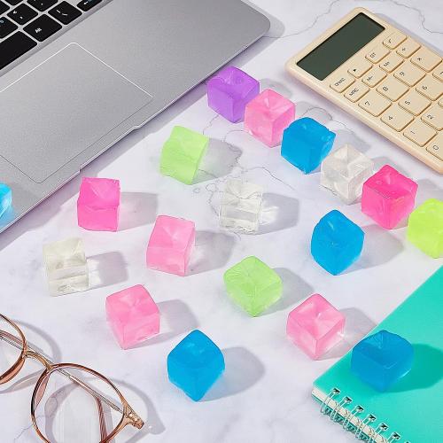 Poen 30 Pcs Mini Ice Cube Balls 0.98 Inch Fidget Toys