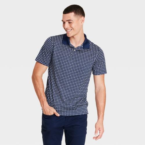 Men's Performance Polo Shirt - Goodfellow & Co™ Navy Blue S