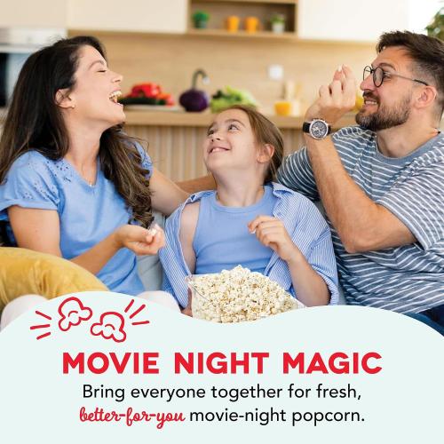 Dash SmartStore® Stirring Popcorn Maker - Electric Popcorn Machine with Butter-Melting Tray & Clear Serving Bowl - Features Stirring Bar - 24 Cups, White ‼️possible stains and broken or missing pieces ‼️
