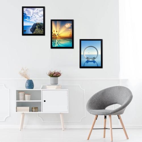 MENNTHUI 16x22 Black Picture Frame, Wall Mounting Horizontally or Vertically, Decoration for Photos, Paintings, Posters, Artwork