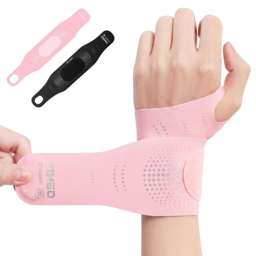 Ultra-Thin Wrist Brace Support for Carpal Tunnel, Pink