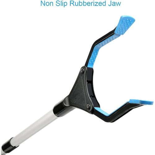 Grabber Reacher Tool, 32 Grabbers for Elderly, Lightweight Extra Long Handy Trash Claw Grabber, Mobility Aid Reaching Assist Tool for Trash Pick Up, Nabber, Litter Picker, Arm Extension (Blue)