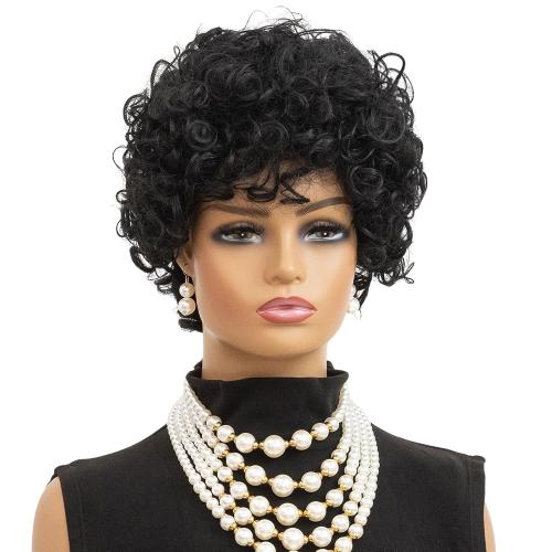 Short Curly Wigs for Black Women Short Pixie Cut Wig Curly Wigs for Women