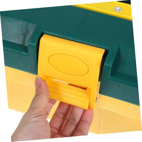 LITTLE DIRTY‼️Large Capacity Plastic Toolbox Organizer Locking Portable Lightweight Tool Storage Box for Handheld Tools Multipurpose Industrial-grade Storage for Outdoor and Travel Use