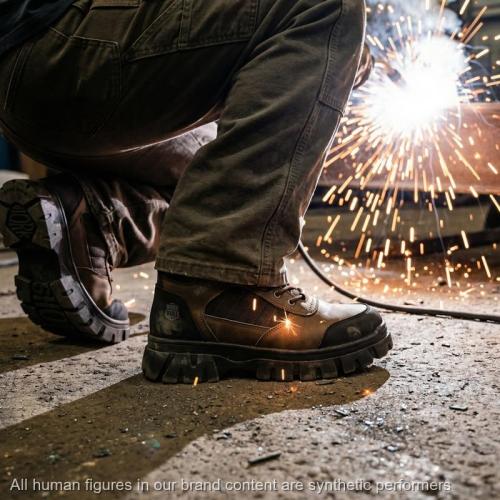 Men's 6 Inch Steel Toe Work Boots