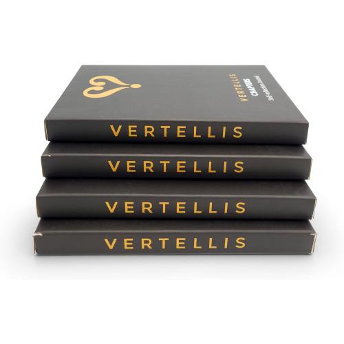 Vertellis Chapters : Undated Journal for Gratitude, Reflection & Self Care | Gratitude Journal, Self-Care Journal & Daily Journal with Quotes and Prompts. 100  pages. Vegan Leather Hardcover