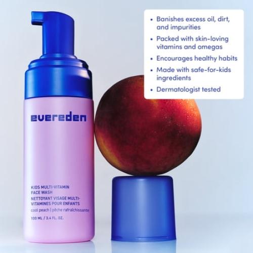 Evereden Kids Face Wash: Melon Juice, 3.4 fl oz.