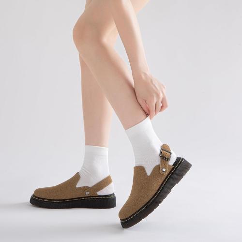 SIZE 6‼️‼️Athlefit Women's Slip On Suede Clogs with Back Strap