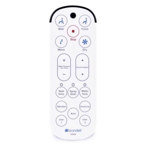 Brondell Swash N/A gal White Elongated Electronic Bidet Toilet Seat