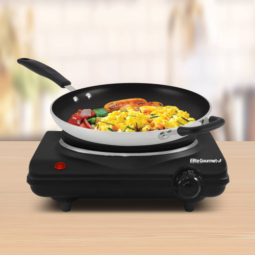 Elite Gourmet Cast-Iron Electric Burner