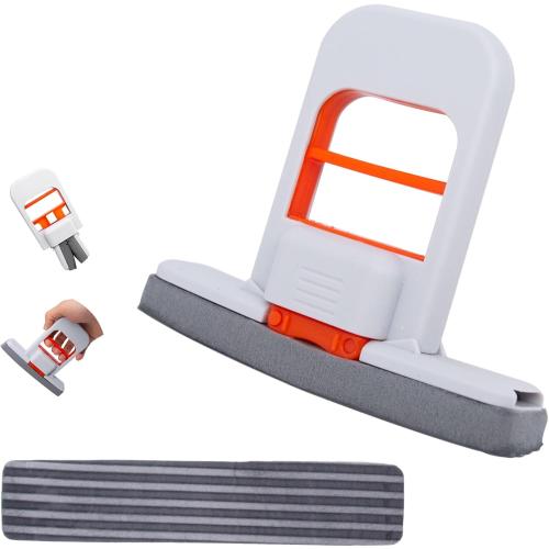 Mini Foldable Desktop Mop, Sponge Mop, Wet and Dry Use Cleaning System.