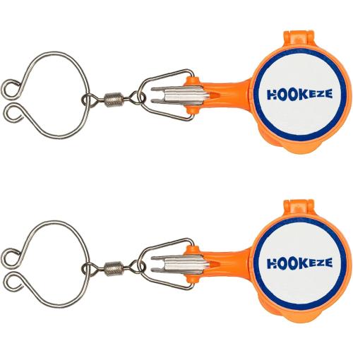HOOK-EZE Fishing Knot Tying Tool | Protect from Fish Hooks | Tie Fishing Knots Easily | Cool Gadgets for Fishermen | Ice Fly Fishing | Fishing Accessories for Beginner Anglers | Nail Knot Tool