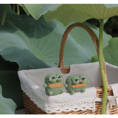 Yatchen Plush Case for AirPods Pro, Cute Fluffy 3D Cartoon Frog Furry Hairy   Soft TPU Cover Warm Carrying with Keychain Accessories Anti-Fall Protector for AirPods Pro Frog