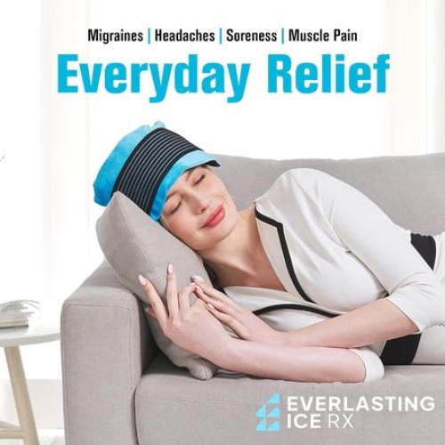 Everlasting Ice RX Hot and Cold Gel Ice Pack Wraps Reusable Ice Packs for Pain Relief, 4-Pack