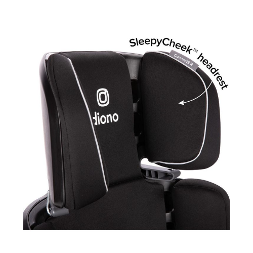 Diono Toddler Connect3 R 2-in-1 High-Back Booster - Black - ONE SIZE