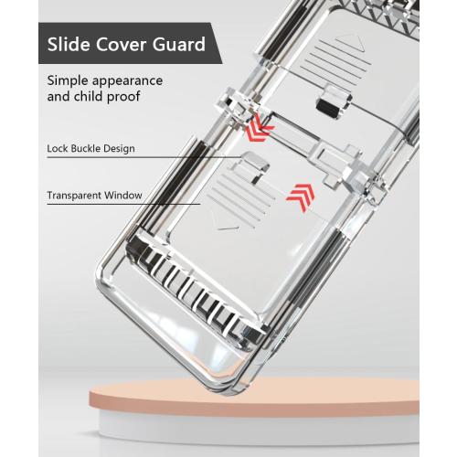 ILIVABLE Childproof Rocker Switch Guard for Screwless Plates, Clear 2 Pack