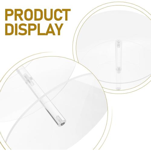 Crown Rack: 3-Tier Tiara Display Headband Rack - Clear Acrylic Crown Jewelry Stand Multi-Functional Display Shelf For Necklace Bracelet Wedding Party Retail Exhibitions