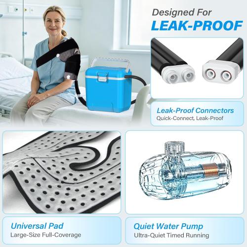Programmable Timer Ice Machine for Knee After Surgery w/Temp Disp