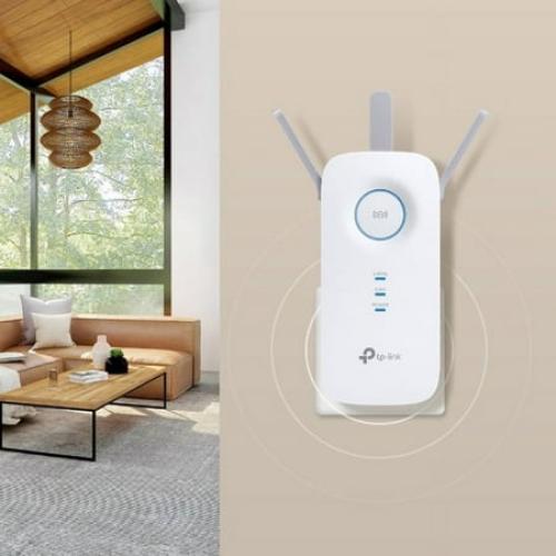 TP-Link AC1900 Dual Band Wi-Fi Range Extender w/ Gigabit Ethernet Port, Extends WiFi to Smart Home & Alexa Devices, 3x3 MU-MIMO (RE500)
